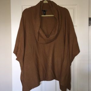 Cowel neck poncho